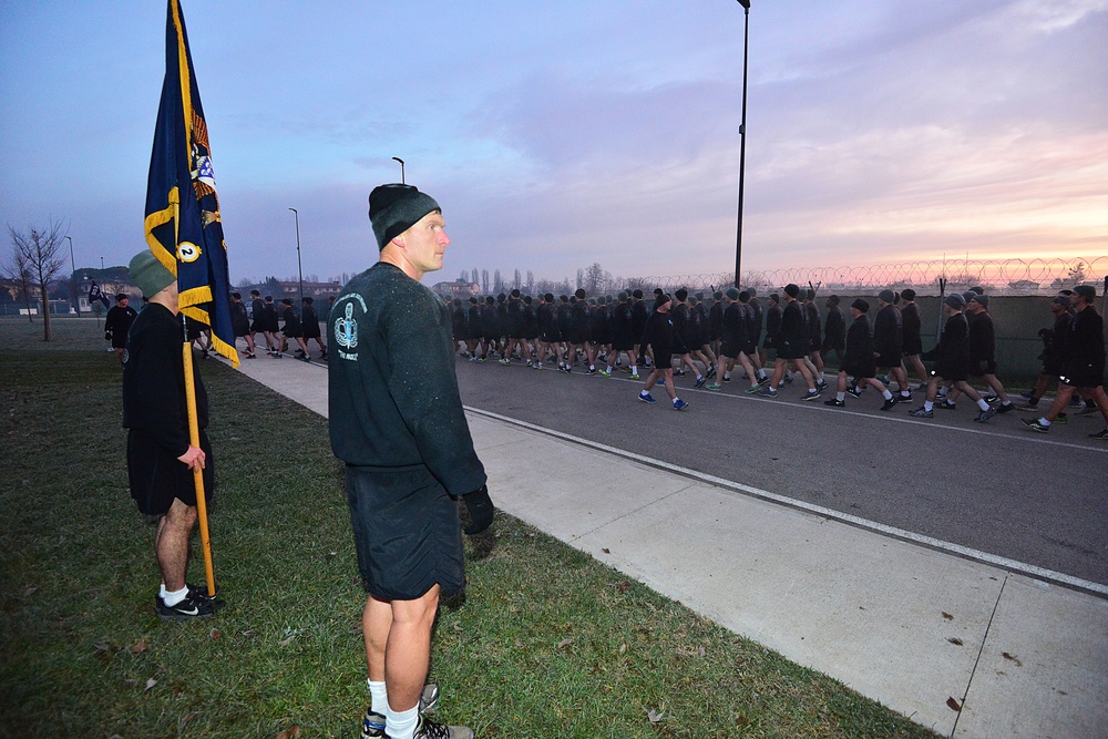 Battalion run, Dec. 16, 2015