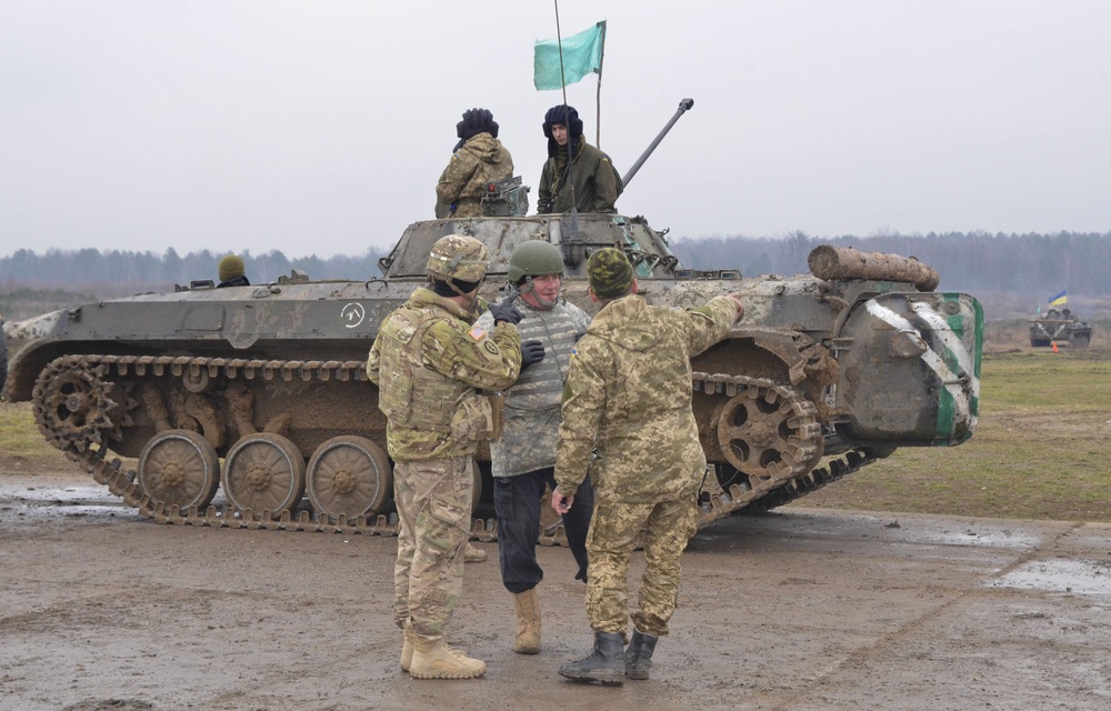 Mounted machine gunnery range