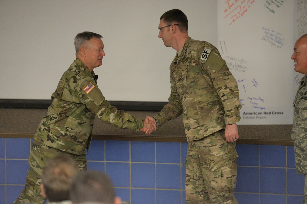 Gen. Frank Grass holds town hall meeting for North Dakota National Guard