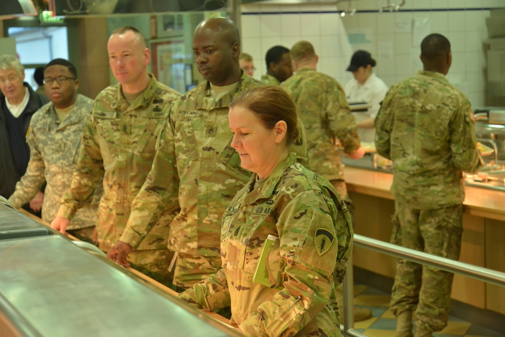 USAREUR Command Sgt. Maj. Sheryl D. Lyon visits 16th Sustainment Brigade