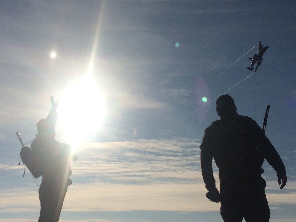 Support from above: U.S. Marines comrades receive CAS during Platinum Lynx 16-2