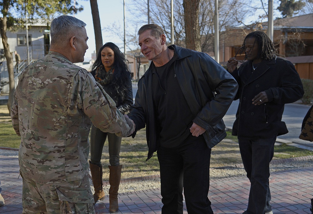 WWE visits Resolute Support Headquarters in Kabul, Afghanistan