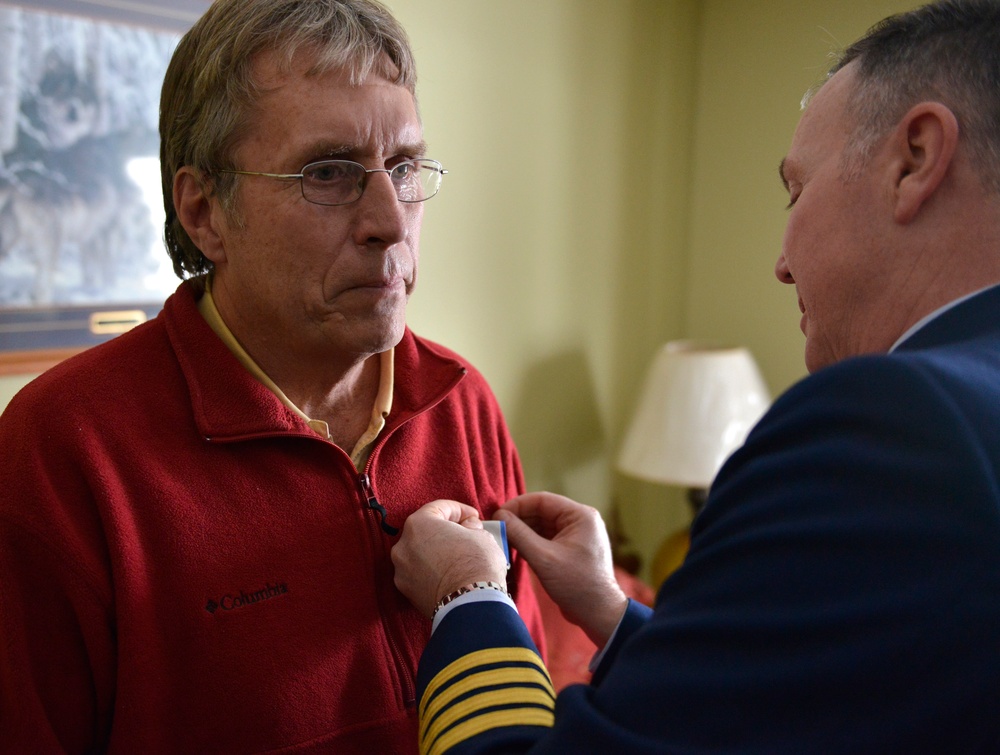 Doug Stockholm receives Coast Guard Silver Lifesaving Medal