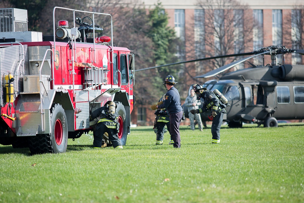 Joint base firefighters train to avert disaster
