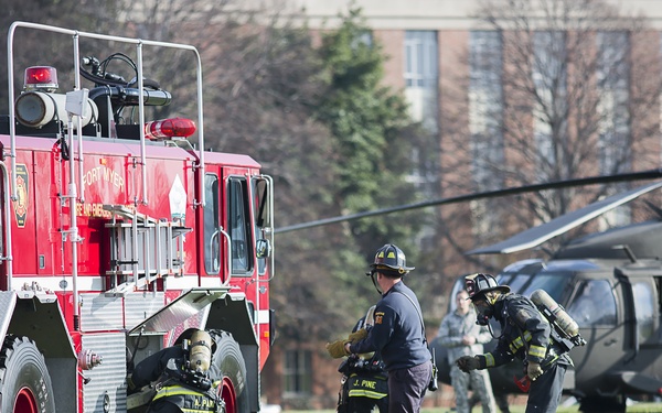 Joint base firefighters train to avert disaster