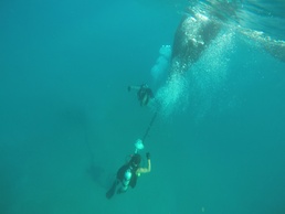 Coast Guard divers, USCGC Walnut conduct AToN salvage operations in Pacific