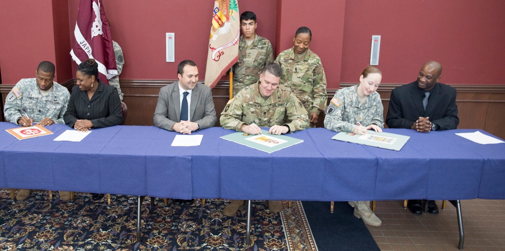 Camp Zama schools reaffirm commitments with military units