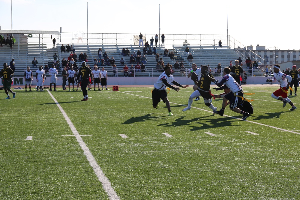 Army vs. Navy annual flag football game creates great camaraderie