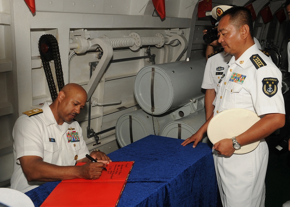 Chinese navy visit