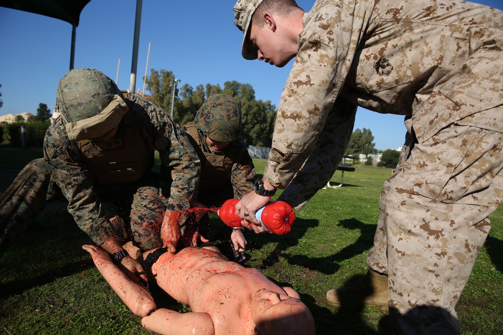 Marines train to save lives under stress