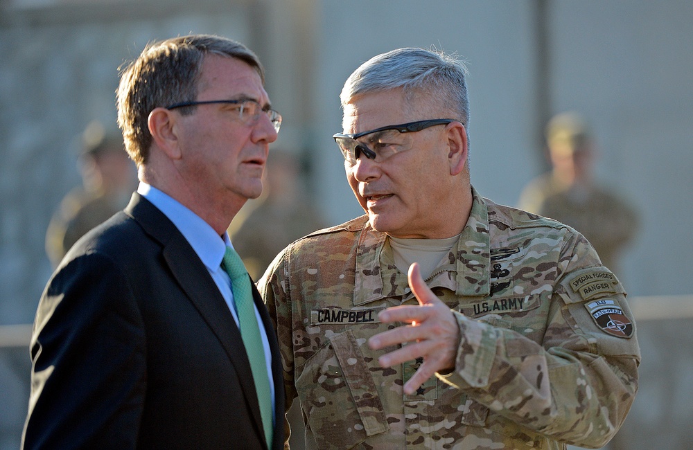 US Defense Secretary Ash Carter visits Forward Operating Base Fenty – Jalalabad, Afghanistan