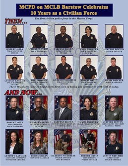 MCPD aboard MCLB Barstow celebrates 10 years as a civilian force