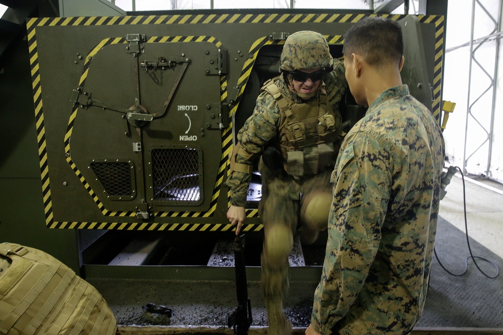 2nd Supply Battalion egresses simulated Humvee roll-over