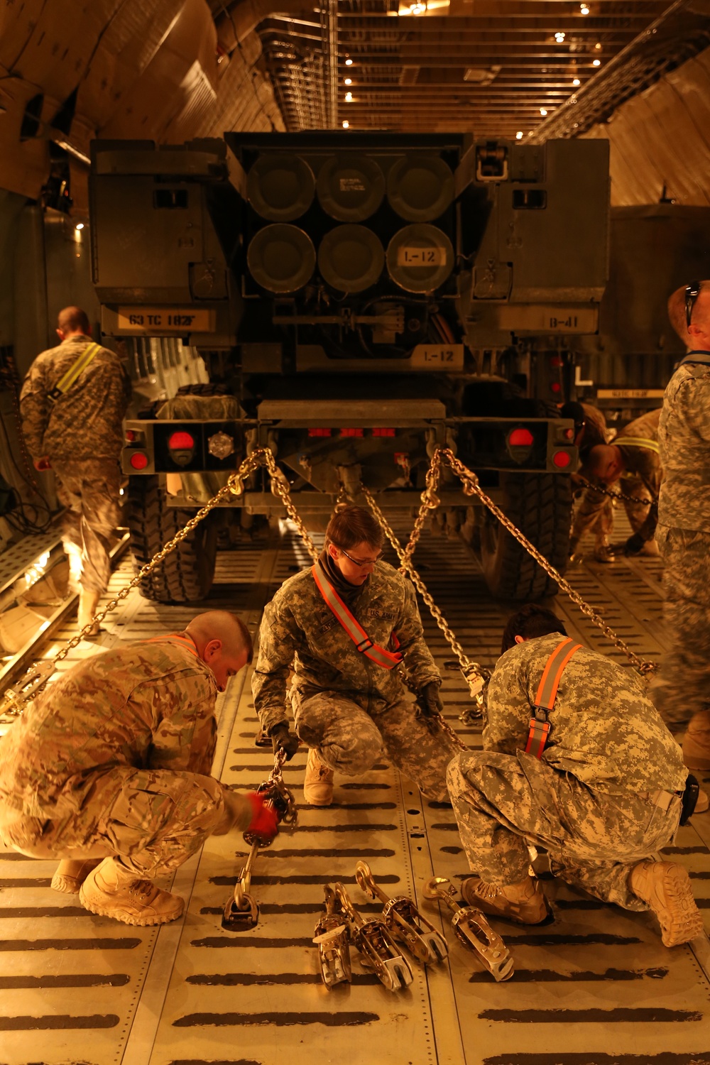 1-182 FA equipment bound for Theater