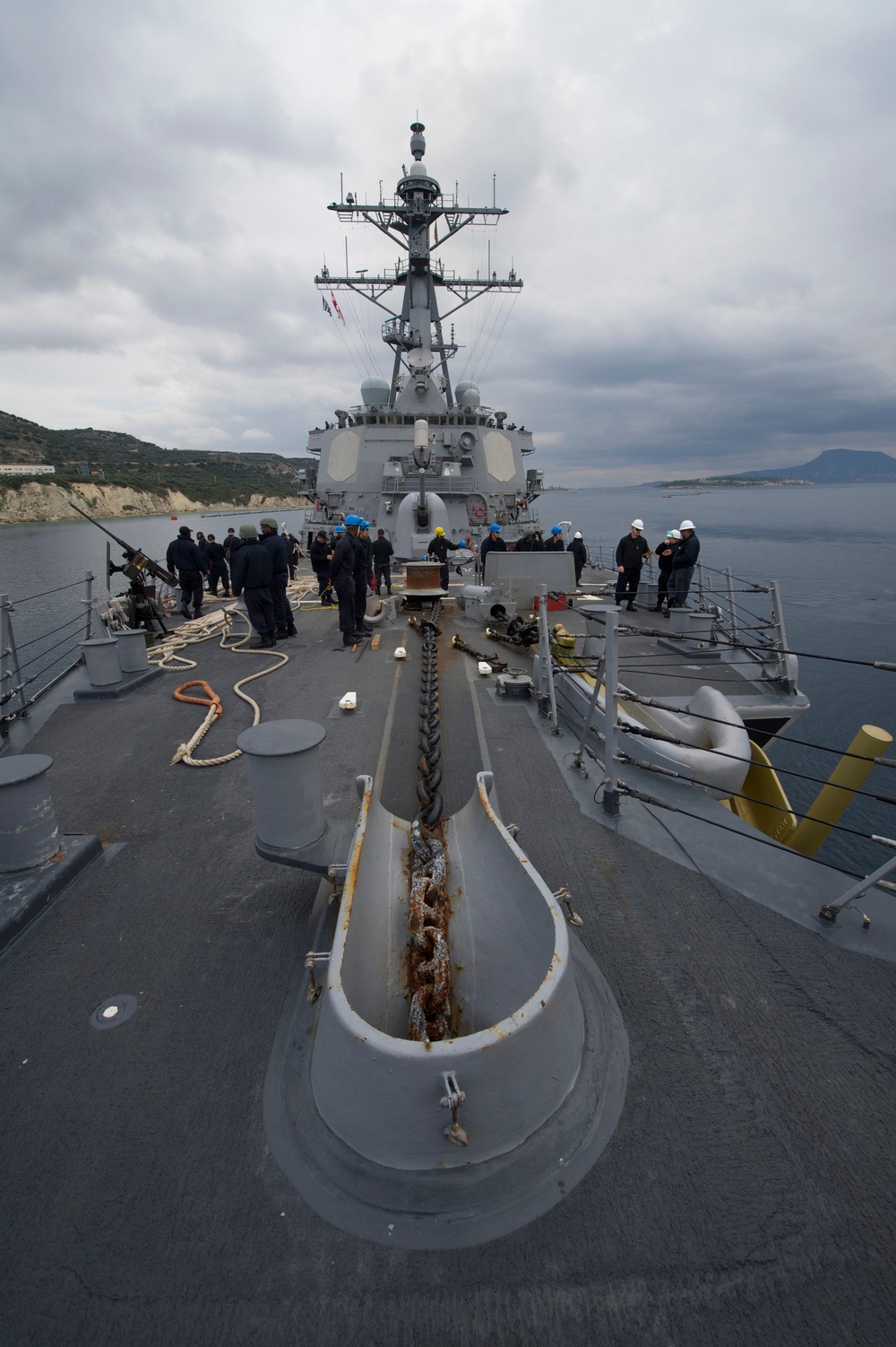 USS Carney departs Souda Bay