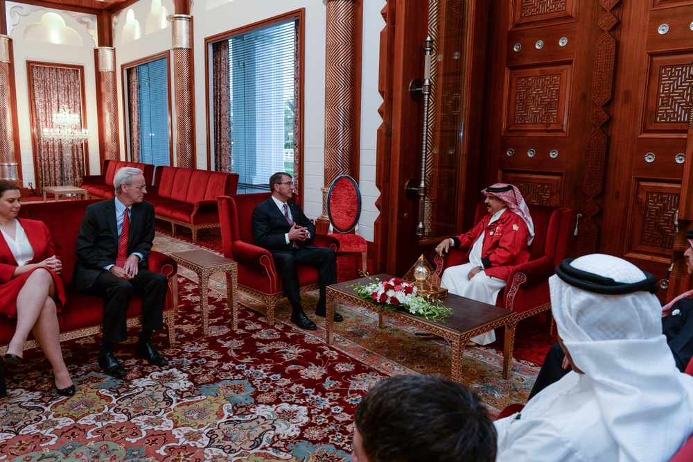 Secretary of defense met with King of Bahrain Hamad bin Isa Al Khalifa