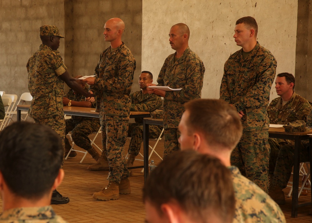 Standing proud: Ugandan soldiers complete U.S. Marine training