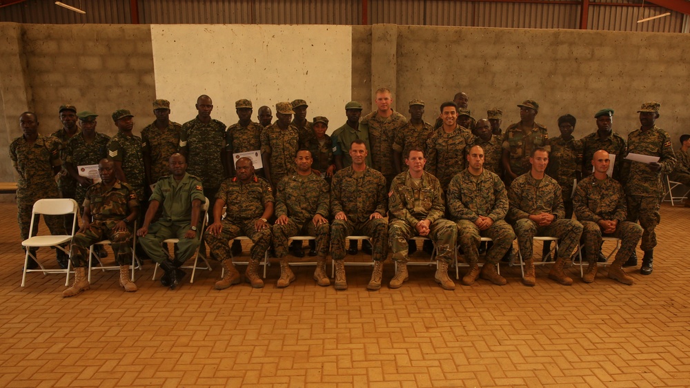 Standing proud: Ugandan soldiers complete U.S. Marine training