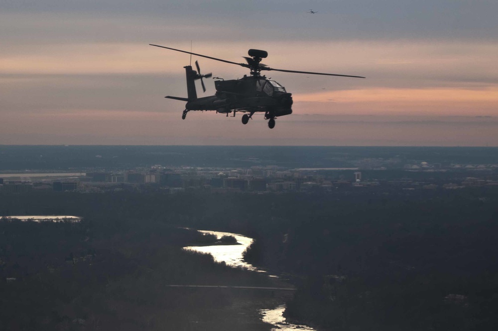 Flyover rehearsal in honor of CW4 McCormack