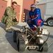 The Harlem Globetrotters visit Commander, Task Group 56.1