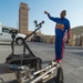 The Harlem Globetrotters visit Commander, Task Group 56.1