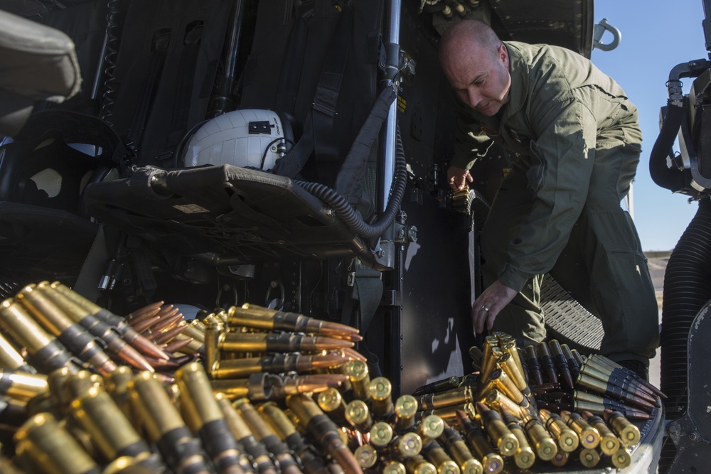 Students take the wheel: HMLAT-303 Marines train pilots, crew chiefs