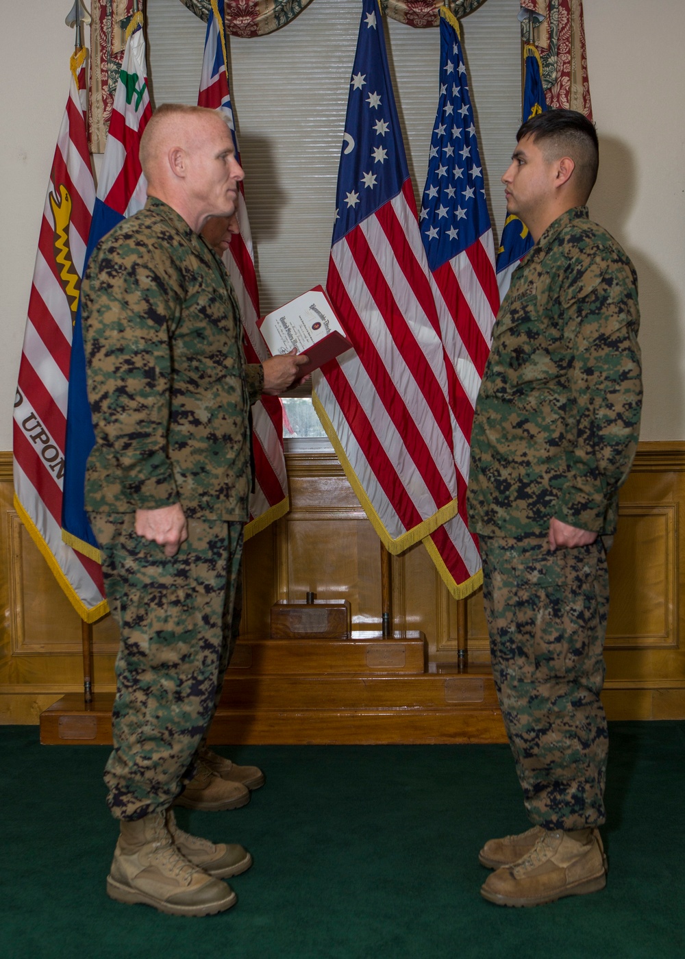 Sgt Diego Zarate Reenlistment Ceremony