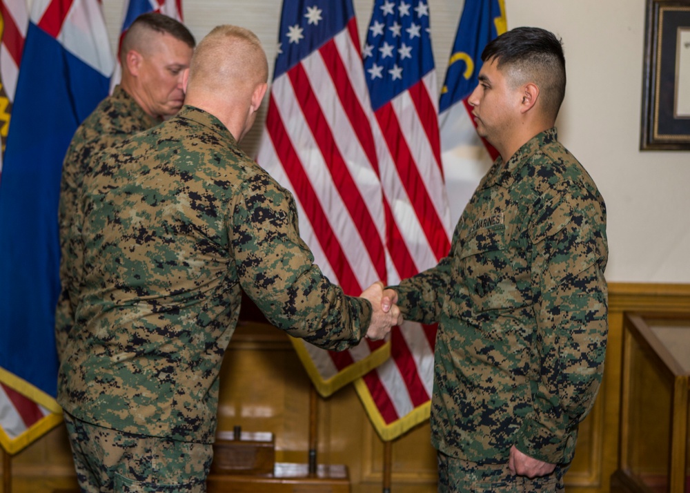 Sgt Diego Zarate Reenlistment Ceremony