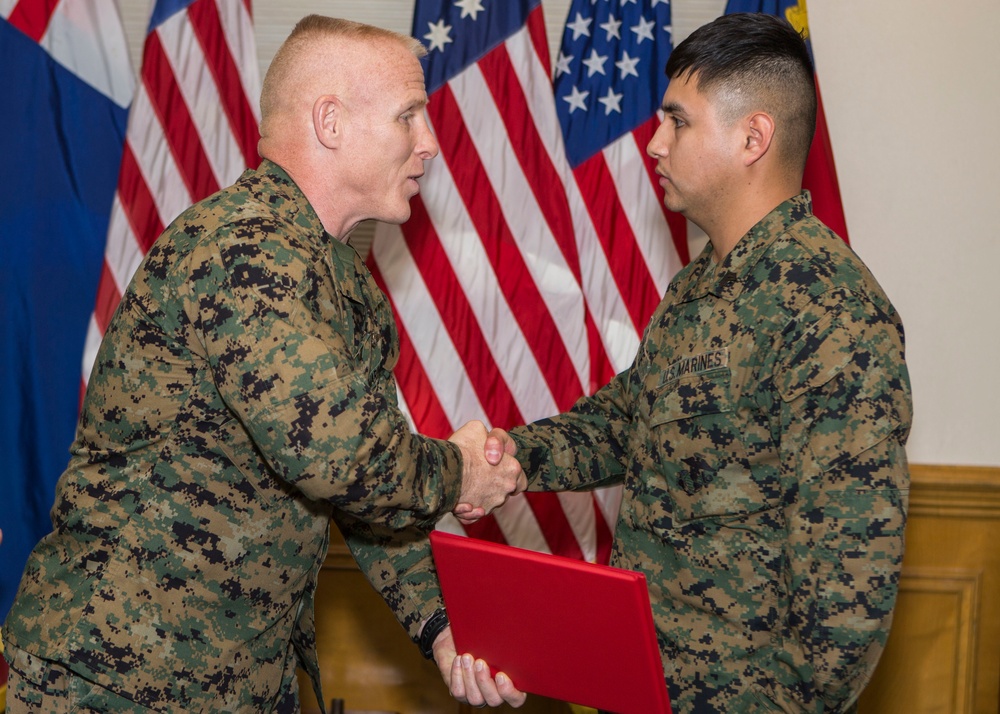 Sgt Diego Zarate Reenlistment Ceremony