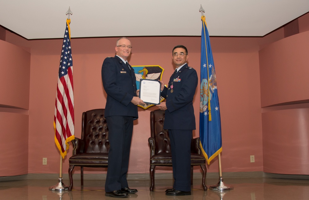 349th Aerospace Medicine Squadron commander retires