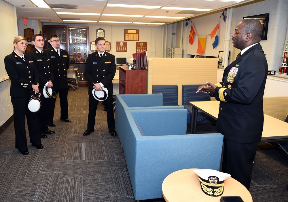 CNSTC attends University of Michigan NROTC Commissioning Ceremony