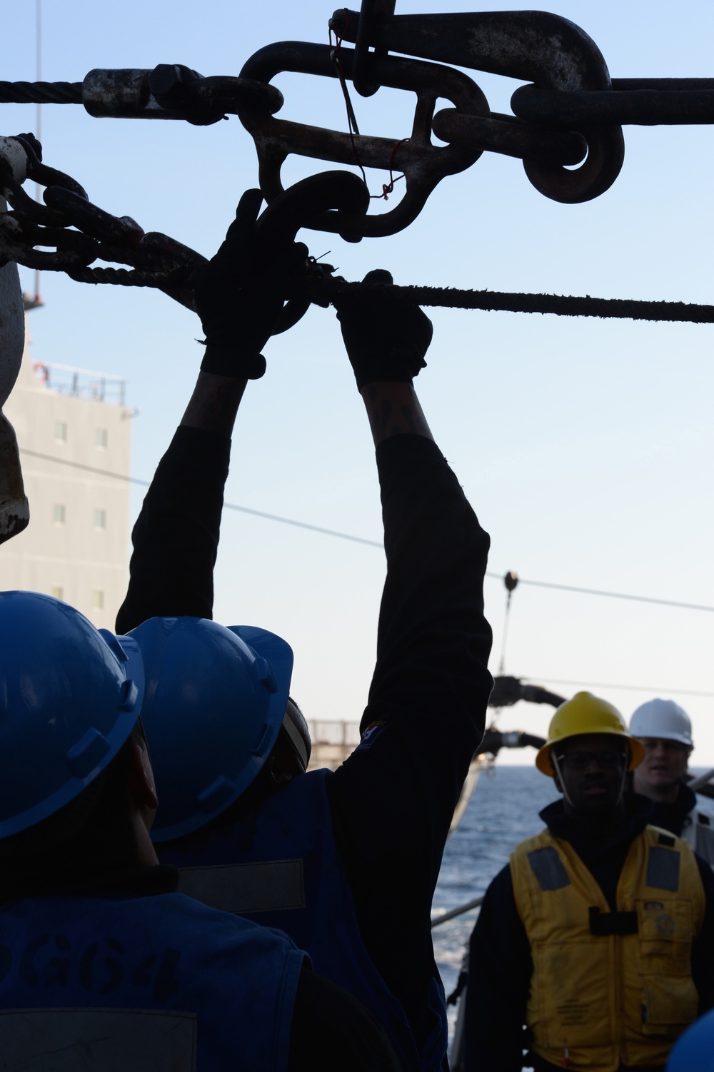 USS Carney replenishment at sea