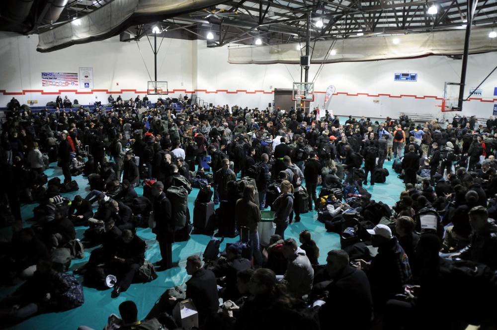 Departing NAVSTA Great Lakes