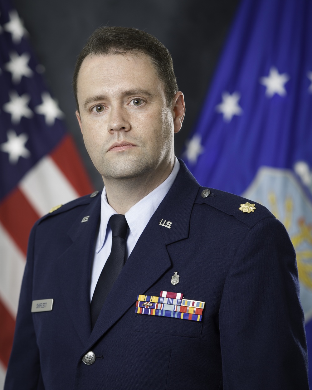 Official portrait of Maj. Randall C. Shiflett, US Air Force