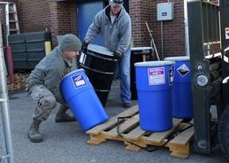 Environmental office ships hazardous waste, protects environment