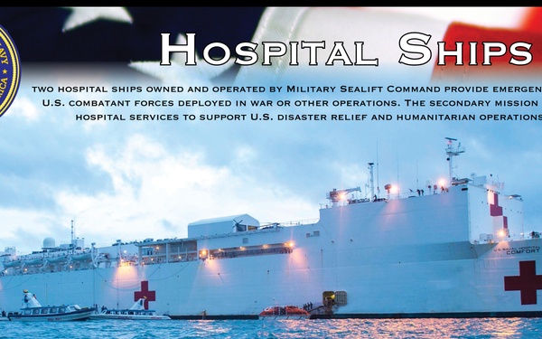 USNS Mercy, USNS Comfort infographic