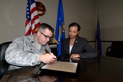 The 42nd CONS, AFOSI Detachment 405 sign memorandum of understanding