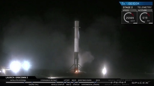 45th Space Wing successfully launches ORBCOMM, historically lands first stage booster