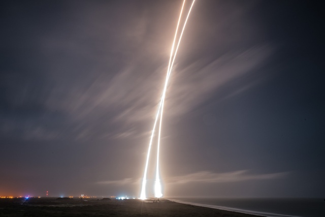 45th Space Wing successfully launches ORBCOMM, historically lands first stage booster