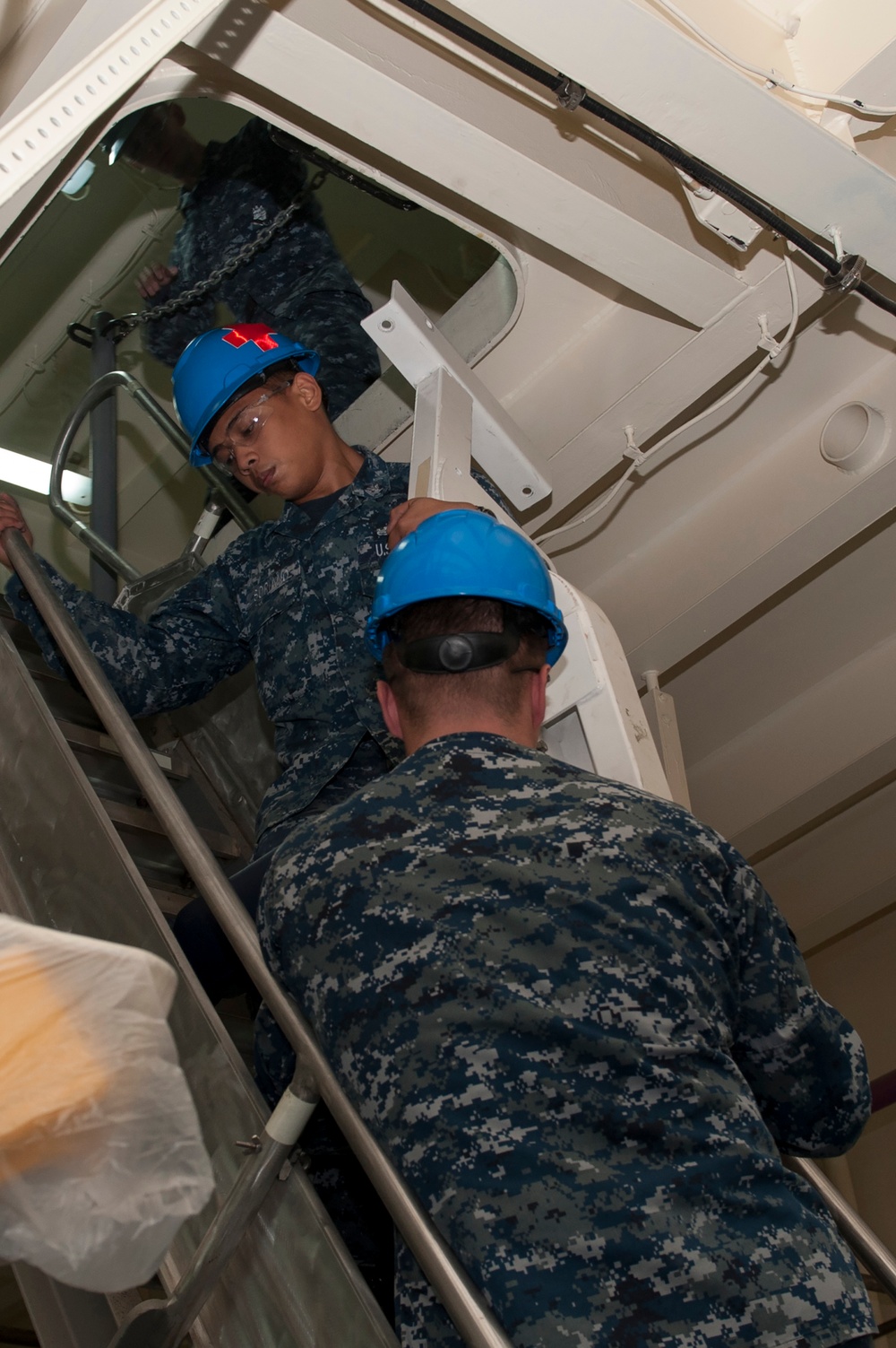 USS America sailors participate in working party