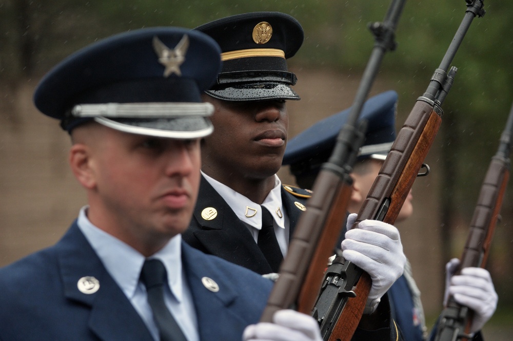 106th Rescue Wing Honor Guard at Calverton National Cemetary