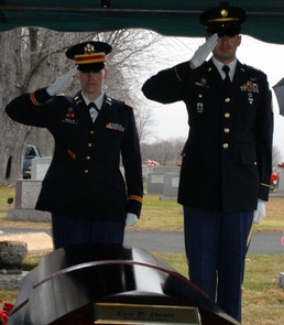 New York Army National Guard Honor Guard performs military funeral