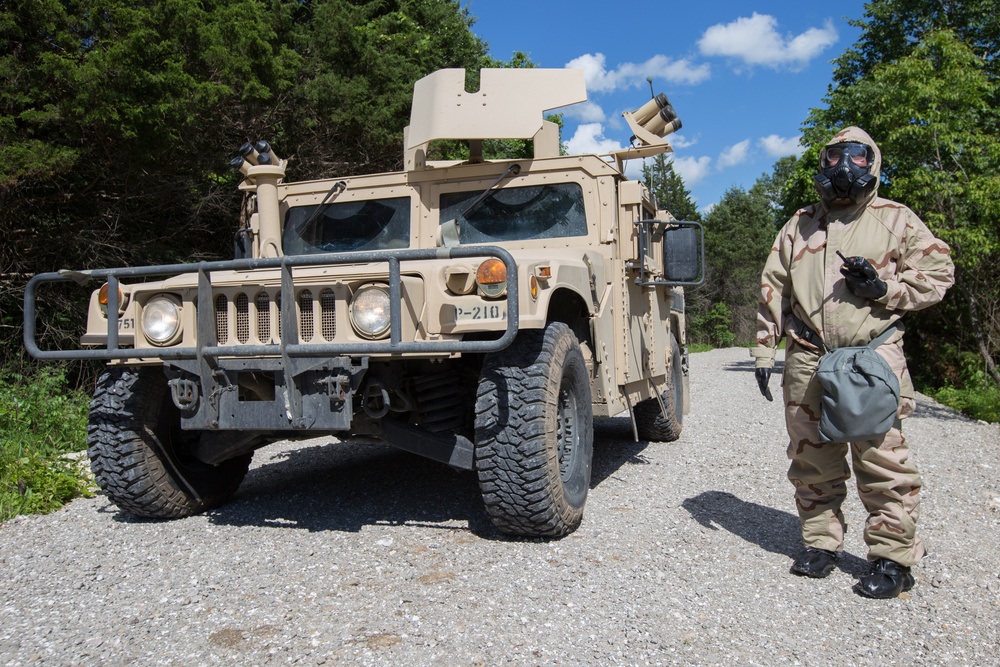 Missouri Guard Chemical Company trains to keep troops, equipment safe