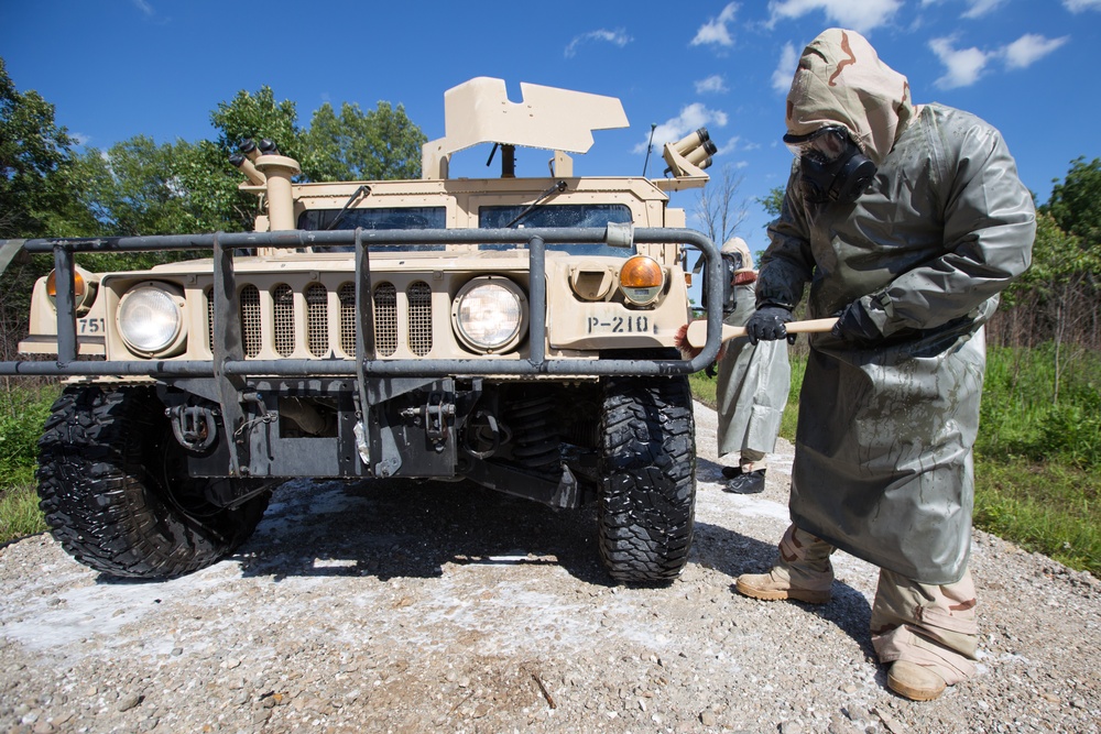 Missouri Guard Chemical Company trains to keep troops, equipment safe