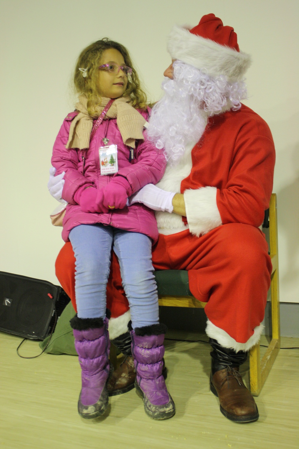 Kosovo children visit Bondsteel for Christmas