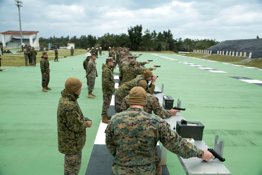 Marines stationed throughout Japan participate in marksmanship match