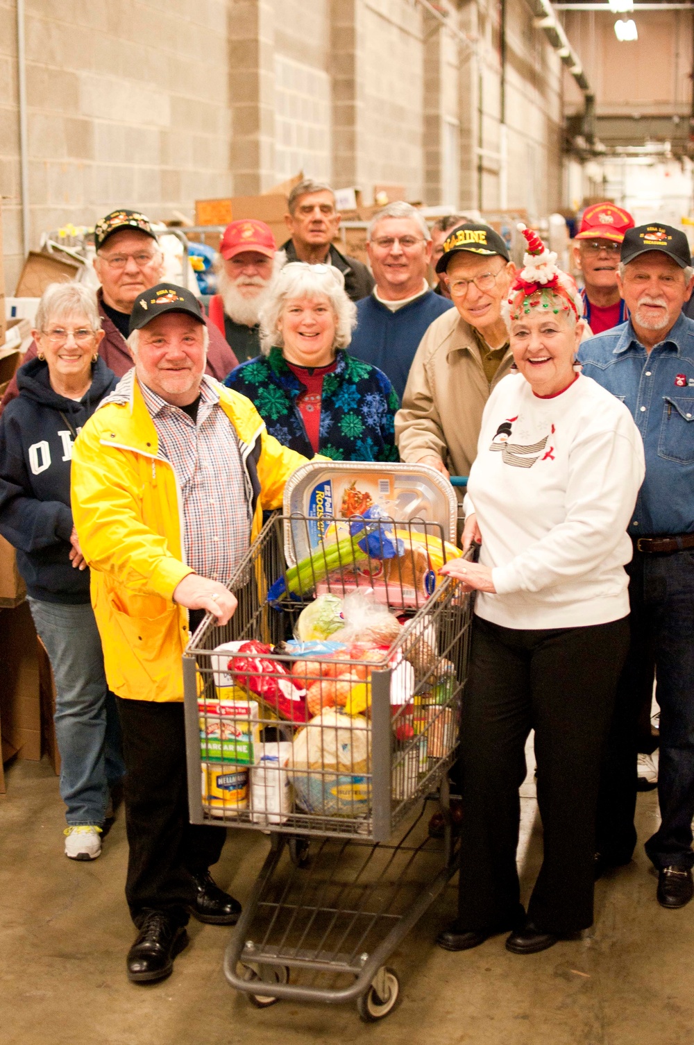 National Sojourners club donates food for Christmas
