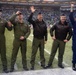 Port Angeles-based Coast Guardsmen fly over Seattle Seahawks game
