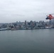 Port Angeles-based Coast Guardsmen fly over Seattle Seahawks game
