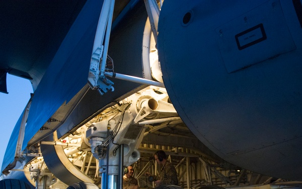 Sun sets on Bagram's flightline